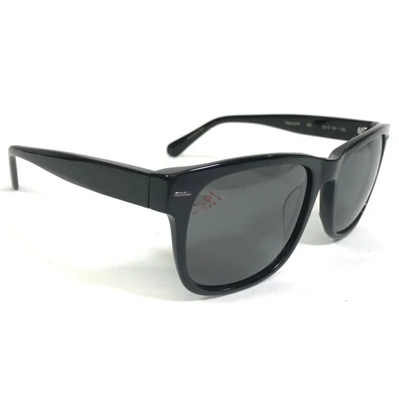 Zac Posen Sunglasses Hayworth BK Polished Black Square Frames with Gray Lenses - Picture 2 of 11